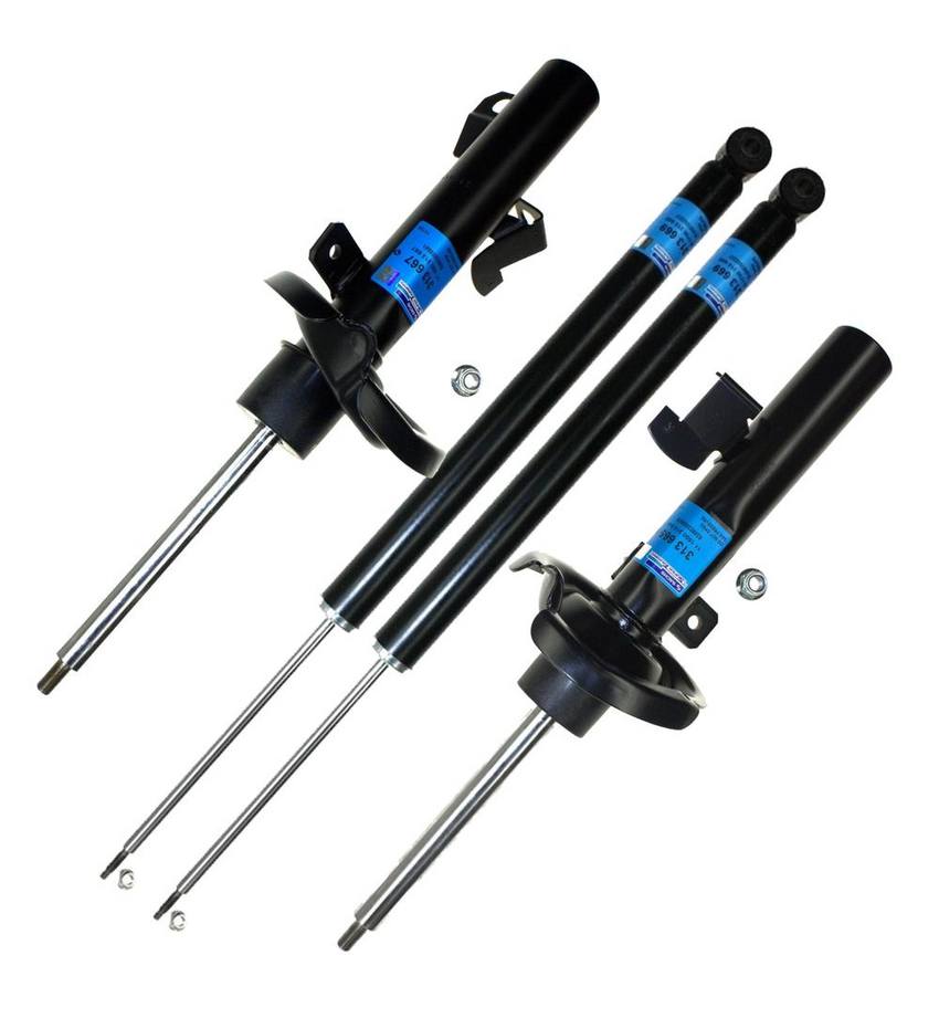 Volvo Suspension Strut and Shock Absorber Assembly Kit - Front and Rear 31277590 - Sachs 3089901KIT